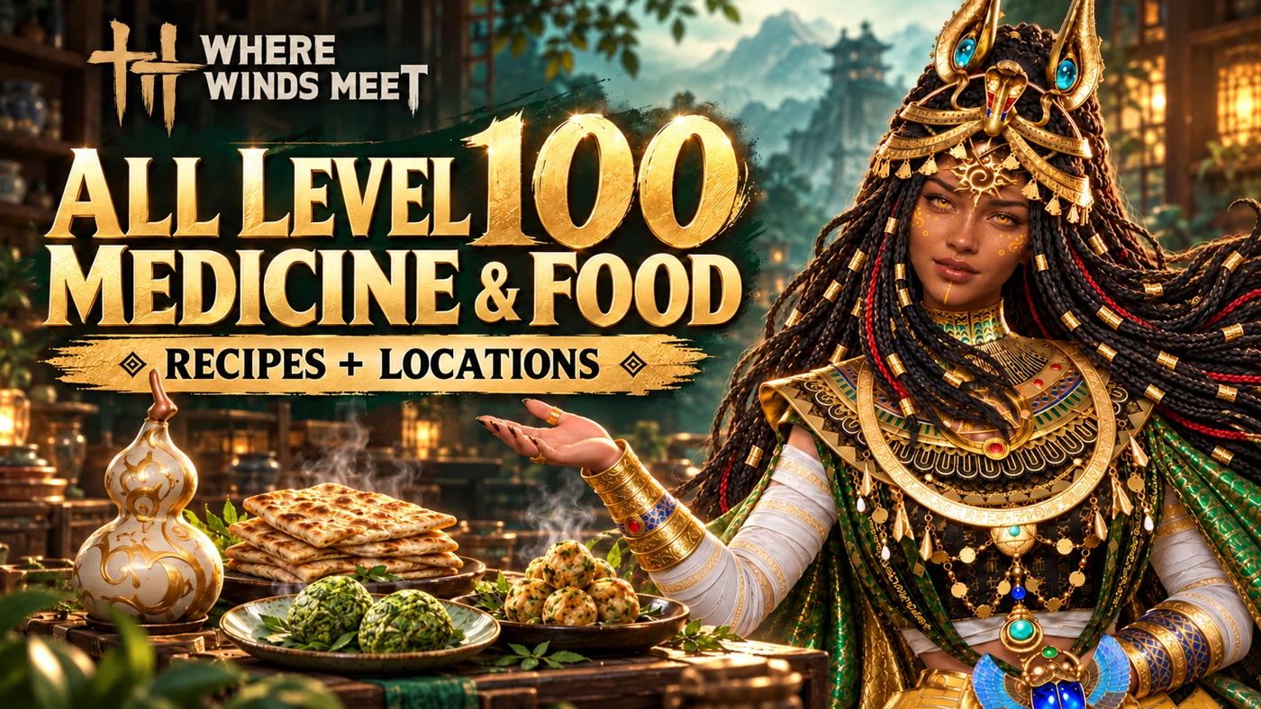Queenie's Level 100 medicine and food guide artwork